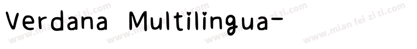Verdana Multilingua字体转换